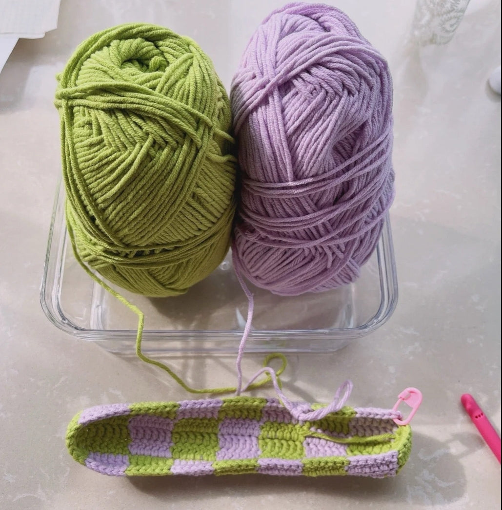 Green and purple new color plaid hobo